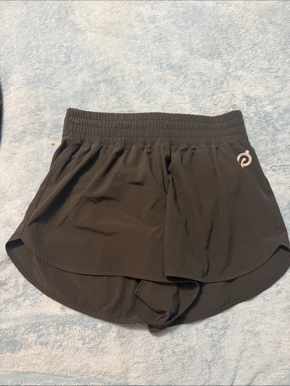 Peloton Black Women’s Athletic Shorts with Logo